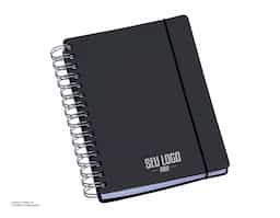 Agenda Wire-o Compacta Capa Plástica com Elástico Azul - Capa em PP - Acabamento em Wire-o - Miolo Permanente em Papel Off-set 63g - 1x1 cor - 382 páginas - Dados Pessoais - Contatos- Formato da Agenda: 110x155mm