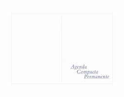 Agenda Wire-o Compacta Capa Plástica com Elástico Azul - Capa em PP - Acabamento em Wire-o - Miolo Permanente em Papel Off-set 63g - 1x1 cor - 382 páginas - Dados Pessoais - Contatos- Formato da Agenda: 110x155mm