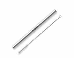 Canudo. Aço inox com escova 