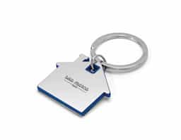 Chaveiro casa. Metal e ABS