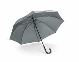 Guarda-chuva. 190T pongee. varetas em fibra de vidro pega em c. sintético. a prova de vento abertura automática