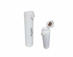 Garrafa térmica 350ml colorida com sistema de trava. 
