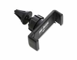  Suporte veicular rotacionável com haste regulável e garra de encaixe. Acompanha rosca para fixação do suporte no ângulo desejado.