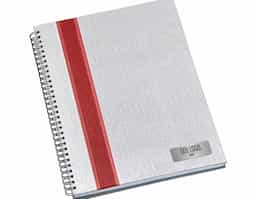 Caderno negócios grande metalizado