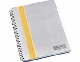 Caderno negócios grande metalizado
