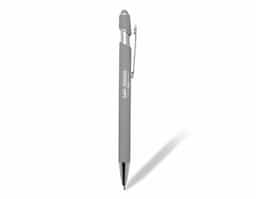 Caneta metal com ponteira touch. Corpo com pintura colorida e acabamento emborrachado, acionador com borracha touch e clip metálico com detalhe brilhante. Aciona por clique.																						Can			