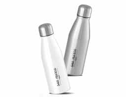Garrafa para sublimação em alumínio com tampa em aço inox e capacidade até 500 ml