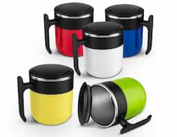 Caneca plástica 300 ml com inox na parte interna