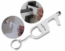 Chaveiro plástico antibacteriano touch