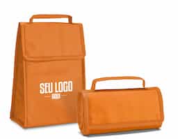 Bolsa térmica dobrável em non-woven (80 g/m²) com fecho em velcro e com capacidade até 3 L. Food grade. Bolsa fornecida desdobrada. Dobrada: 170 x 95 x 40 mm | Aberta: 170 x 265 x 110 mm