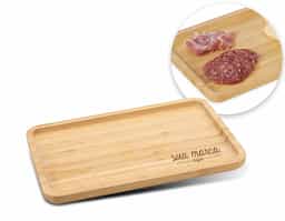  Petisqueira de bambu retangular 30 x 20