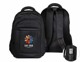 Mochila p/ Notebook em tecido poliéster Compartimento para notebook.
Tamanho total do Notebook - 18