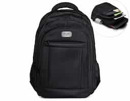 Mochila p/ Notebook em tecido poliéster Compartimento para notebook.
Tamanho total do Notebook - 18