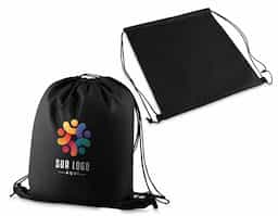 Sacola Mochila em tecido tipo Nylon 210gr resinado em fio 100% polyester