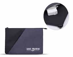 Pasta para Notebook de alta qualidade, bolso externo, tecido polyester, Ziper protegido