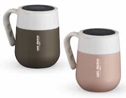 Caneca Térmica 500ml em inox com display LED com termômetro digital na tampa para indicar a temperatura do líquido.