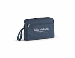 Necessaire com pega e bolso frontal em 300D