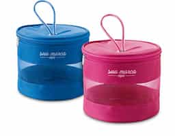 Necessaire em microfibra e tela