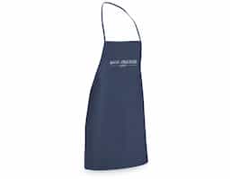 Avental em non-woven (80 g/m²) com 1 bolso frontal e fitas de ajuste