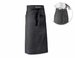 Avental de bar em algodão e poliéster (145 g/m²), com 2 bolsos