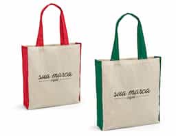 Sacola 100% algodão (140 g/m²) com alças de 65 cm