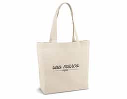 Sacola 100% algodão (180 g/m²) com alças de 65 cm