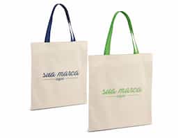 Sacola 100% algodão (140 g/m²) com alças de 60 cm