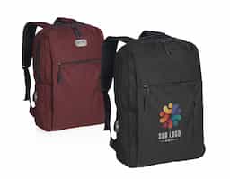  Mochila confeccionada em nylon com compartimento para notebook até 15,6 polegadas.