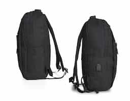  Mochila confeccionada em nylon com compartimento para notebook até 15,6 polegadas.