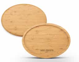 Petisqueira de bambu oval 28,5 x 20,5