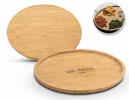 Petisqueira de bambu oval 33 x 25