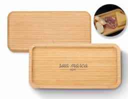 Petisqueira de bambu retangular 30 x 15