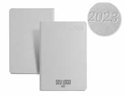 Agenda A5 em PU com marcador em fita. 148 x 210 mm