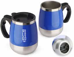 Caneca plástica mixer em aço inox na parte interna com capacidade de até 400ml. Ideal para fazer a junção de suas bebidas em pó. Para a função mixer funcionar é necessário 3 pilhas AAA, não acompanha pilha.
