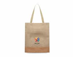 Bolsa confeccionada em resistente Poliéster 600D, combinando durabilidade e estilo em um design moderno com elegante detalhe em cortiça. Possui alça reforçada com 23 cm de altura, proporcionando mais conforto e praticidade no transporte. Ideal para o dia a dia, eventos e ações promocionais, é uma excelente opção de brinde corporativo funcional e sofisticado.