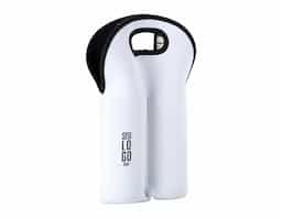 Porta garrafas duplo em neoprene isotérmico.