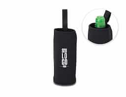 Porta copo ou garrafa em neoprene isotérmico.