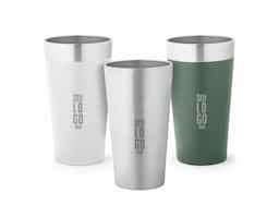 Copo de viagem térmico em aço inox com parede dupla isolada a vácuo. Ideal para preservar as suas bebidas frias ou quentes. Capacidade até 540 mL