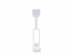 Luminária retrátil recarregável com 14 leds e funcionamento touch, material plástico. Contém três estágios de iluminação com regulagem de intensidade touch: luz fria (branca), luz quente (amarela) e luz mista (branca e amarela). Base com botão para ligar e desligar e área para encaixe na parte inferior. Acompanha uma bateria de lítio e cabo USB para carregamento .Aberta 45 cm