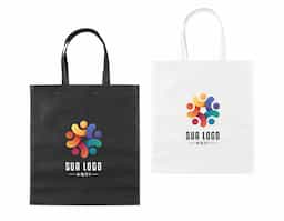 Sacola de TNT com costura termo selada, resistente e leve, ideal para eventos, brindes corporativos e uso no dia a dia.