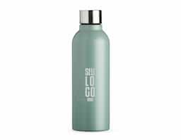 Garrafa de 800ml em inox com acabamento fosco e tampa rosqueável, oferecendo praticidade e segurança no transporte. Possui design funcional e boa capacidade para o consumo diário de água, sendo uma opção útil para ambientes corporativos, deslocamentos e rotina diária.