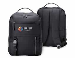 Mochila de nylon 23 Litros com 3 compartimentos, sendo o principal com bolso para notebook 15,6. Com divisórias internas para acessórios, a mochila possui bolso lateral, suporte externo USB e alça para encaixe em malas e viagens.41x30x19