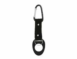 Suporte para garrafa para pet. Acompanha mosquetão e argola para chaveiro.
