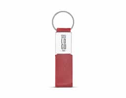 Este chaveiro é fabricado em metal e sua alça em couro sintético. Ideal para organizar suas chaves com estilo e facilidade.