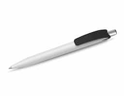 Caneta plástica com carga esferográfica azul de 1.0mm e acionamento por clique. Perfeita para escrever com fluidez e precisão em qualquer ocasião. Seu design leve e ergonômico proporciona conforto durante o uso prolongado. Ideal para anotações diárias e tarefas escolares ou profissionais.