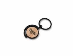  Chaveiro de metal com elegante detalhe circular de bambu. Acompanha estojo de papel para presente. Combinação perfeita de estilo e funcionalidade, ideal para manter suas chaves organizadas com um toque de sofisticação. O presente ideal para amigos e familiares que valorizam o design refinado.