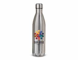 Garrafa térmica 750ml em inox de alta qualidade. Possui tampa, pode ser utilizada com líquidos quentes ou frios. Observação: não colocar no fogão ou micro-ondas. OBS.: PEDIDO MÍNIMO DE 30 PEÇAS!