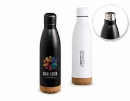 Garrafa térmica com capacidade de 500ml, fabricada em inox resistente. Possui detalhe em cortiça, conferindo um design moderno e diferenciado. Ideal para manter a temperatura de líquidos, seja quente ou frio, por um longo período. Perfeita para uso diário em casa, no trabalho ou em atividades externas.