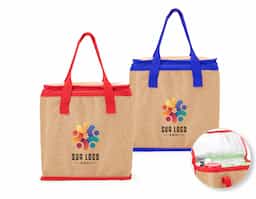 Bolsa térmica confeccionada em linho, material que combina resistência, leveza e um aspecto natural elegante. Com capacidade de até 14 litros, é ideal para o transporte de alimentos e bebidas no dia a dia. Sua textura característica proporciona um visual sofisticado, unindo durabilidade e proposta sustentável em um produto funcional e versátil.