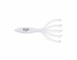 Uma massagem confortável em qualquer lugar. Compacto e de fácil manuseio, o nosso massageador é ideal para o relaxamento e um importante aliado contra o estresse do cotidiano. Feito de plástico e suas garras possuem bolinhas de aço inoxidável.